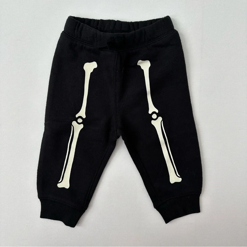 Jumping Beans Halloween Skeleton Sweatsuit Size 6 Months
